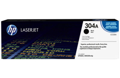 HP 304A Black Original LaserJet Toner Cartridge (CC530A) HP 304A Black Original LaserJet Toner Cartridge (CC530A)